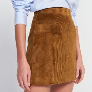 Sandro Ribbed Velvet Skirt